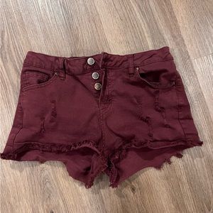 Maroon shorts